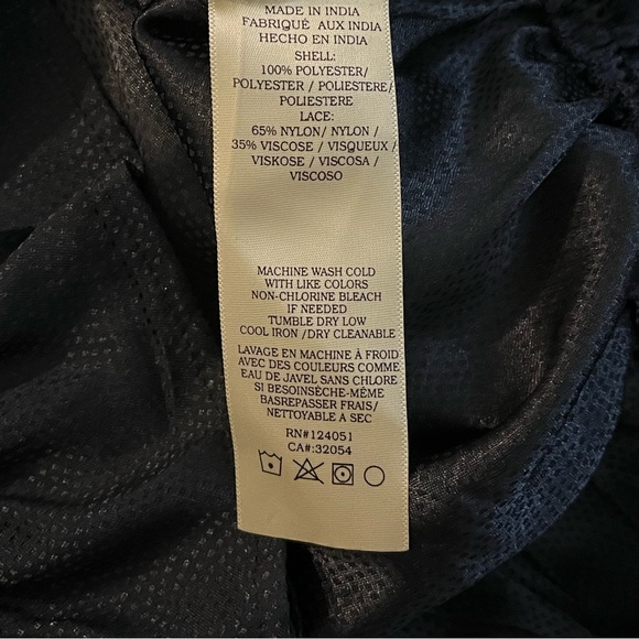 Anthropologie Porridge Gathered Blue Lace Blouse Size Small NWT - Picture 6 of 7